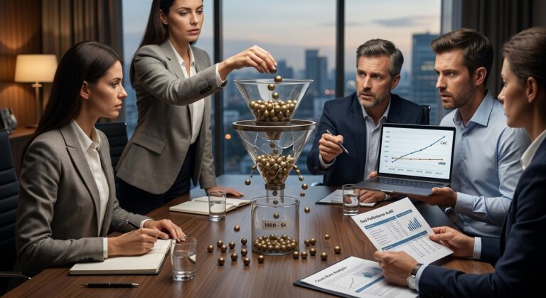 CAC subindo e MRR estagnado: diagnóstico para SaaS B2B