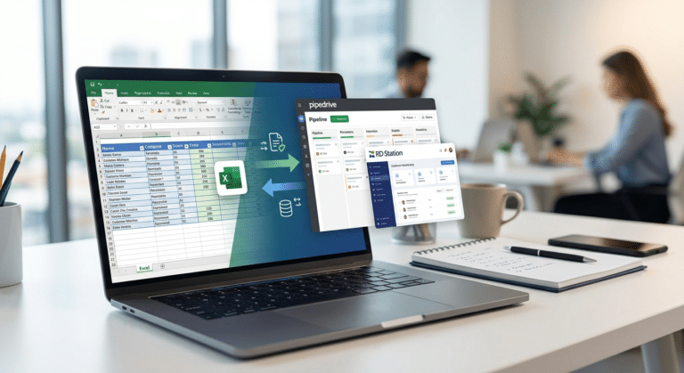 Do Excel ao CRM: migração para Pipedrive e RD Station